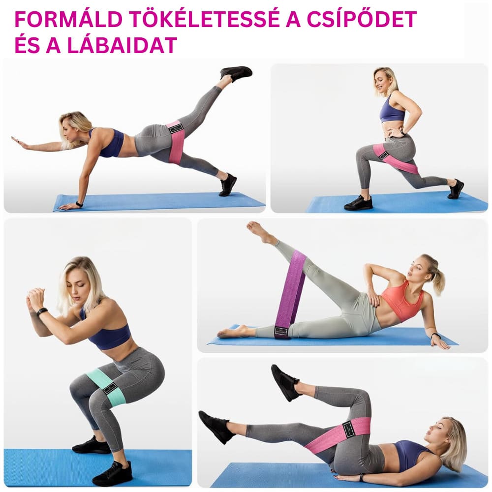 3 darabos gumiszalag készlet farizmok formálásához GYMEX 7