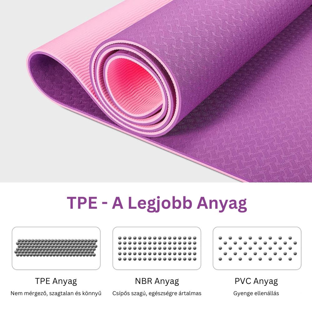 Jógaszőnyeg pilateshez és fitneszhez GYMEX 3