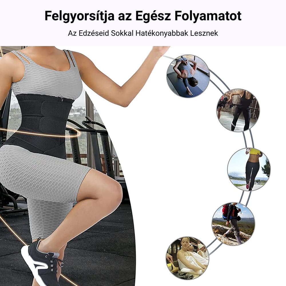 Neoprén alakformáló karcsúsító fűző 2 darabos csomag GYMEX Premium #1 5