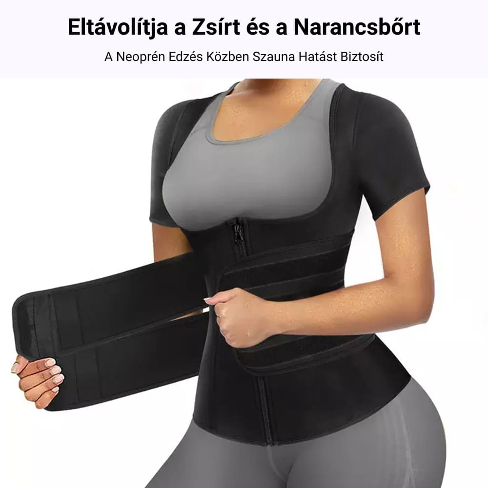 Neoprén alakformáló karcsúsító fűzőmellény 2 darabos csomag GYMEX Premium #5 2