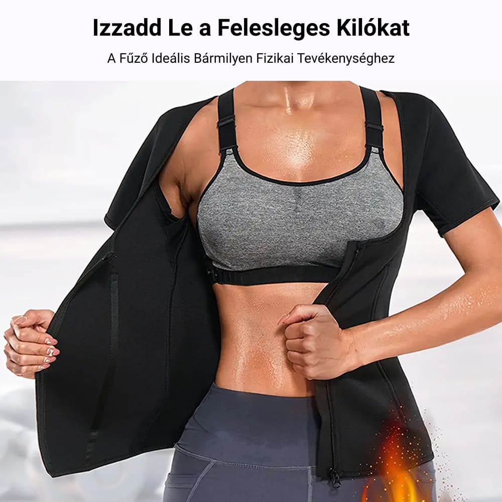 Neoprén alakformáló karcsúsító fűzőmellény 2 darabos csomag GYMEX Premium #5 6