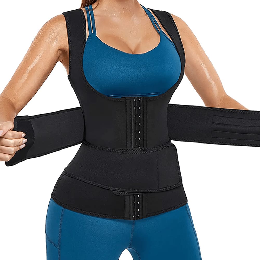 Neoprén alakformáló karcsúsító fűzőmellény 2 darabos csomag GYMEX Pro #2 1