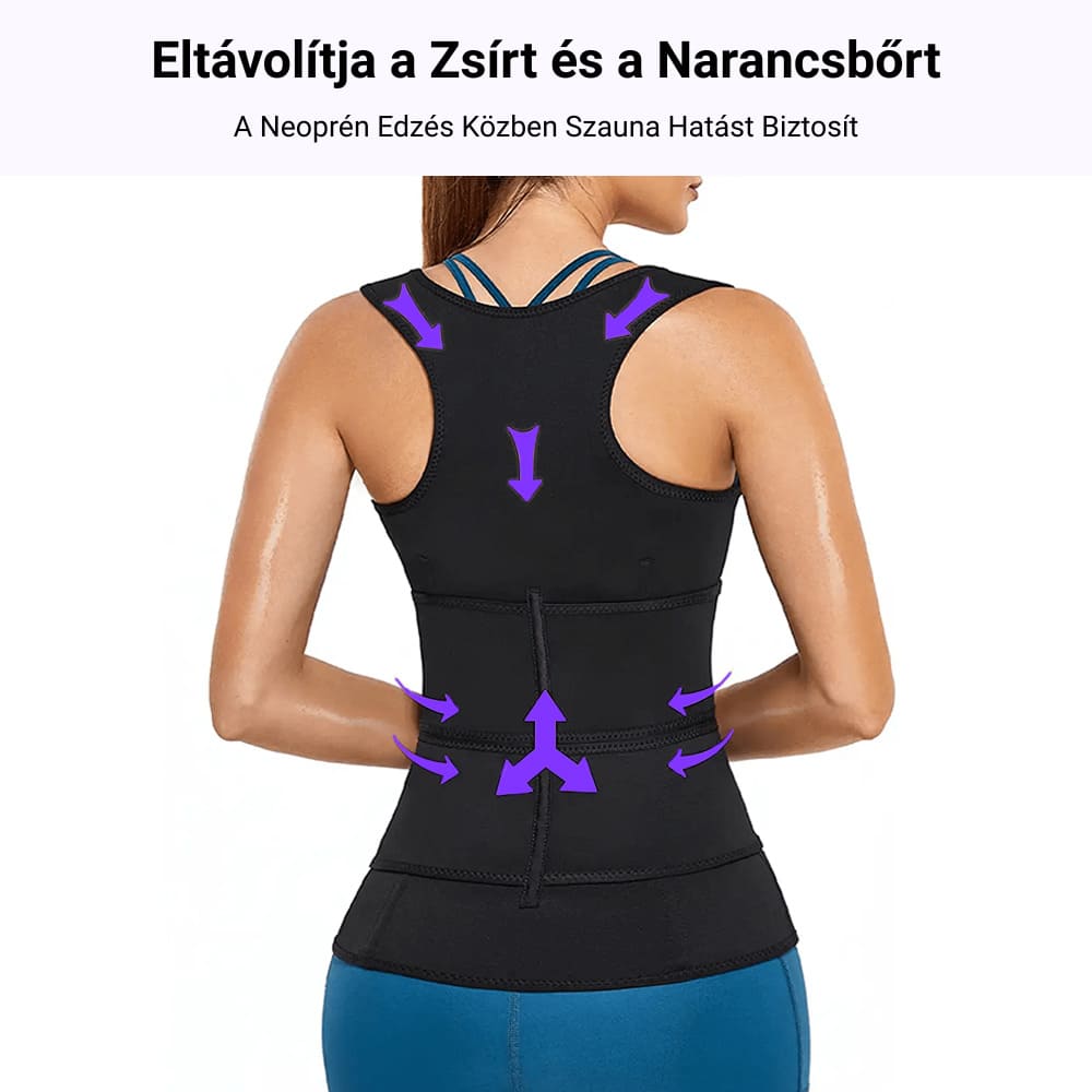 Neoprén alakformáló karcsúsító fűzőmellény 2 darabos csomag GYMEX Pro #2 2