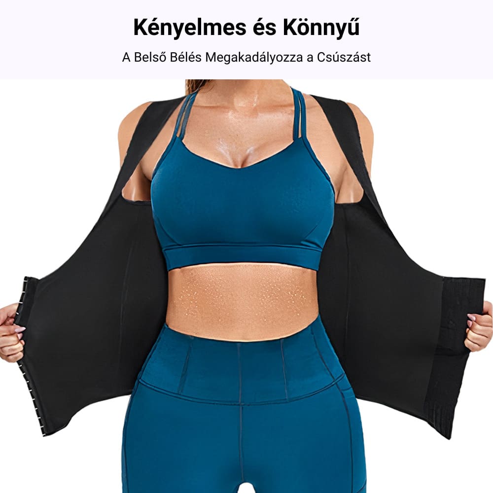 Neoprén alakformáló karcsúsító fűzőmellény 2 darabos csomag GYMEX Pro #2 7