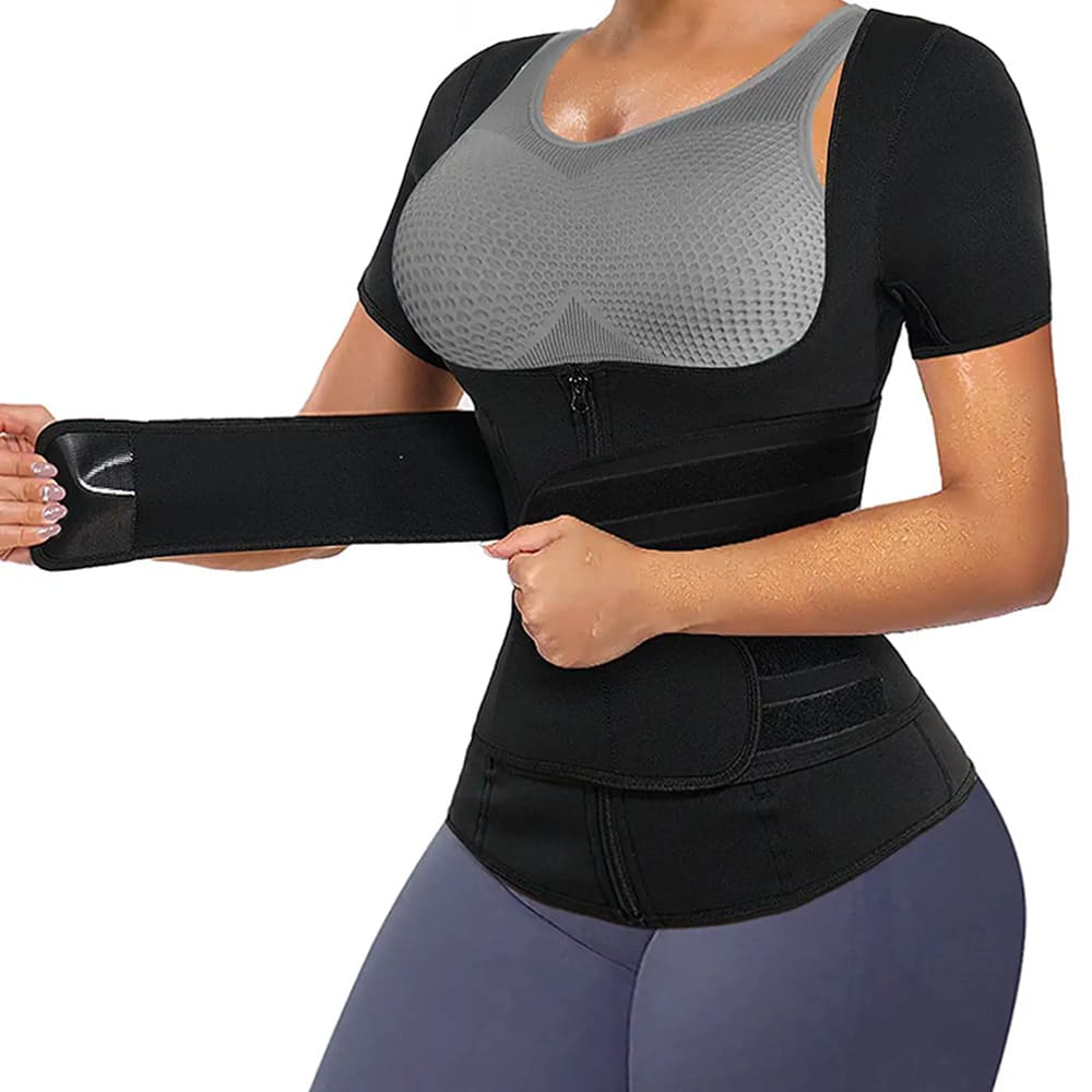 Neoprén alakformáló karcsúsító fűzőmellény GYMEX Premium 1