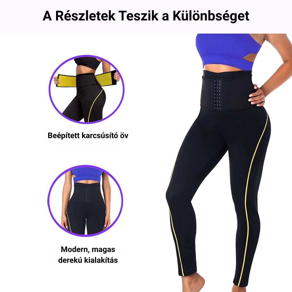 Neoprén karcsúsító hosszú nadrág GYMEX Premium 4