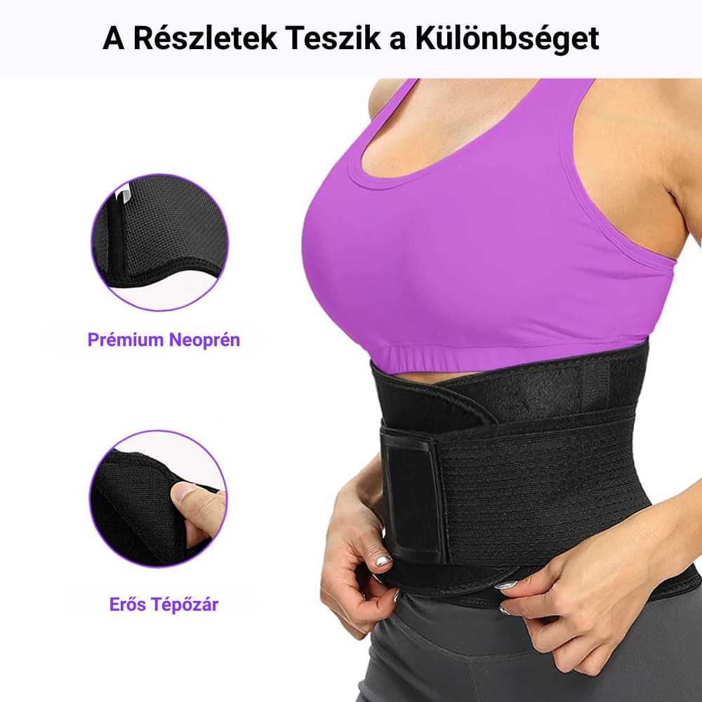 Neoprén karcsúsító öv 2 darabos csomag GYMEX Pro #3 4