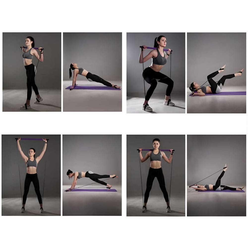 Pilates rúd 2 gumikötéllel GYMEX 6